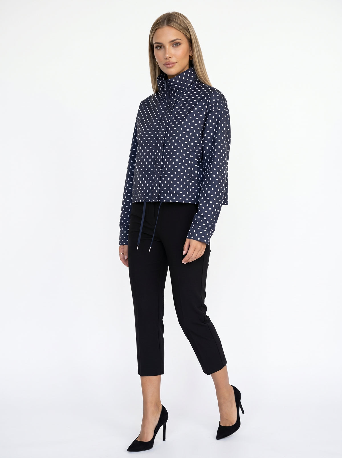 LUNA - chaqueta bomber de lunares mujer