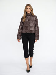 LUNA - chaqueta bomber de lunares mujer