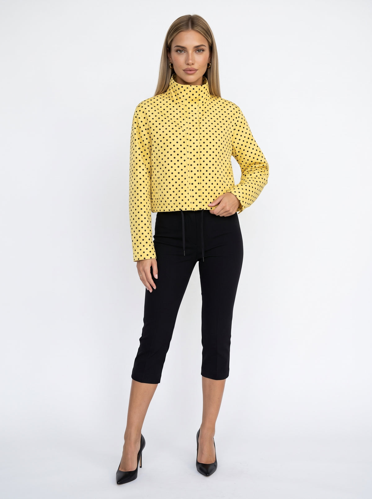 LUNA - chaqueta bomber de lunares mujer
