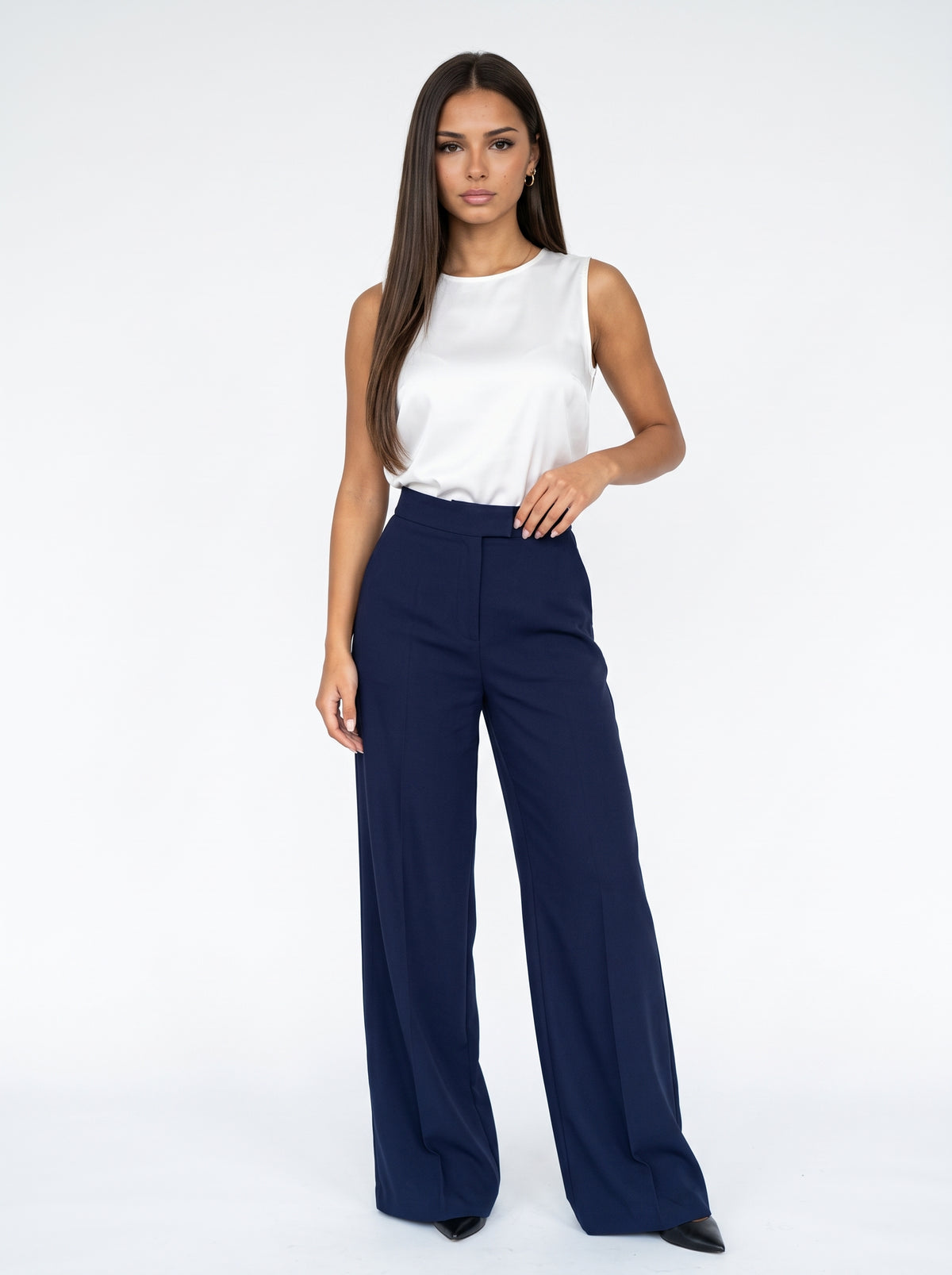 LEYRE - pantalón de vestir ancho estilo vintage a la moda