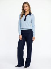 VALENTINA - Suéter Punto Cuello Polo Mujer