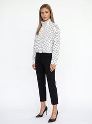 LUNA - chaqueta bomber de lunares mujer