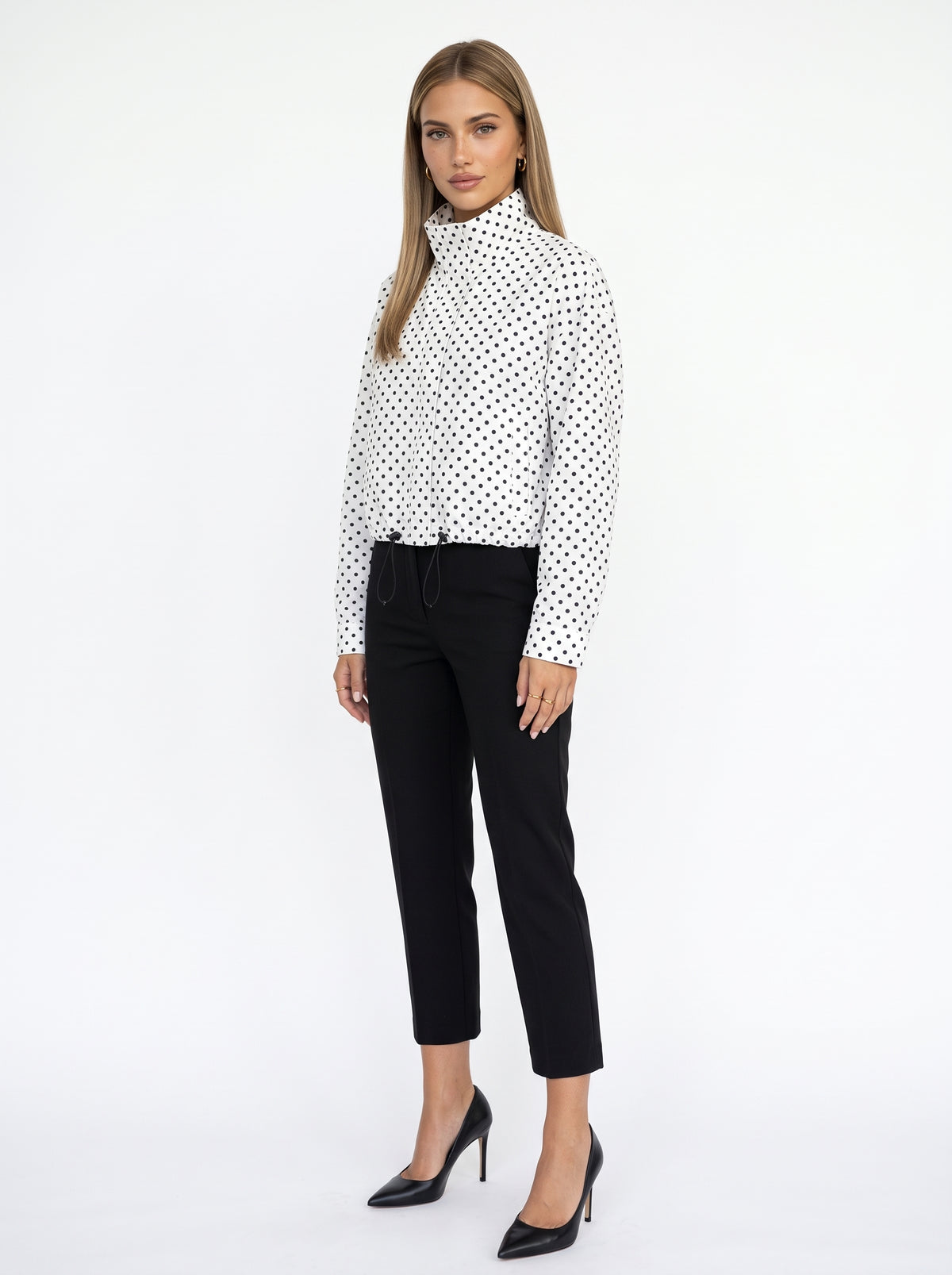 LUNA - chaqueta bomber de lunares mujer