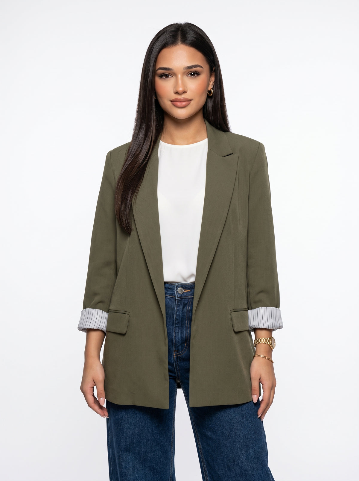 LILY - blazer vintage de manga larga elegante
