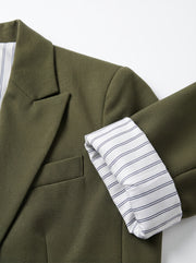 LILY - blazer vintage de manga larga elegante