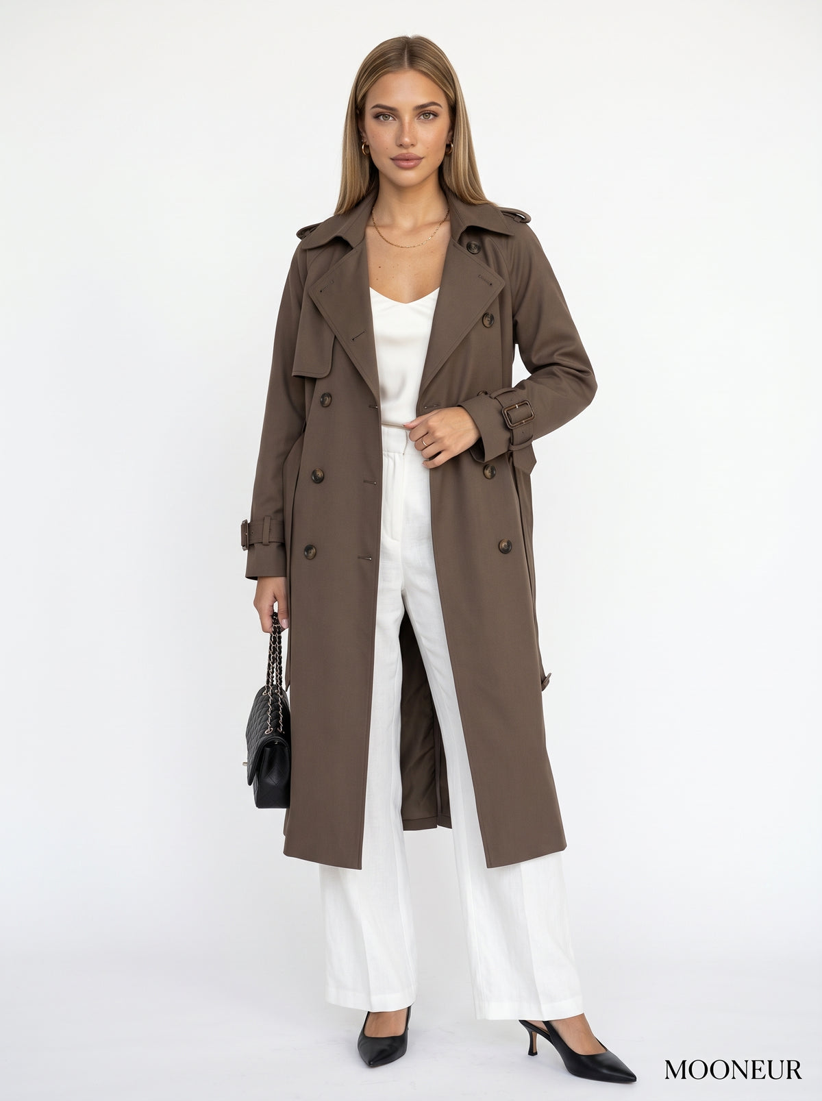 LUZ - eleganter Büro-Trenchcoat für den Herbst