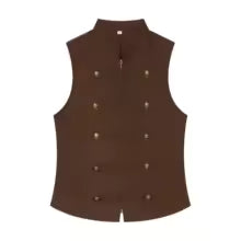 MAELLE - Chaleco con botones metálicos para mujer