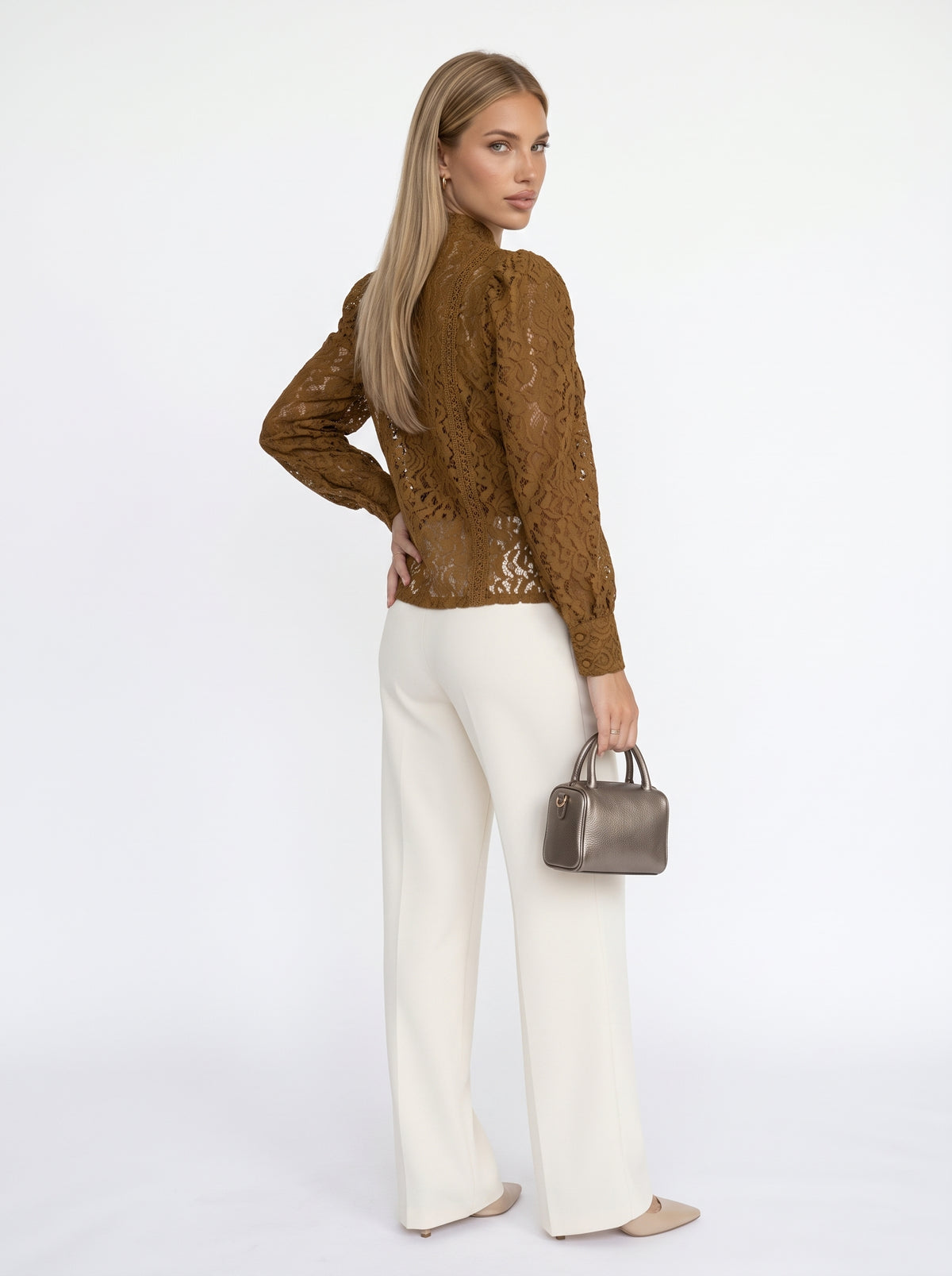 CARLA - chaqueta corta elegante de encaje
