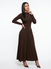 VICKY - vestido casual cómodo para mujer largo
