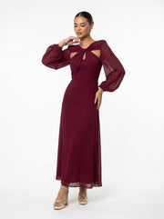 ROSE - vestido femenino elegante de color sólido