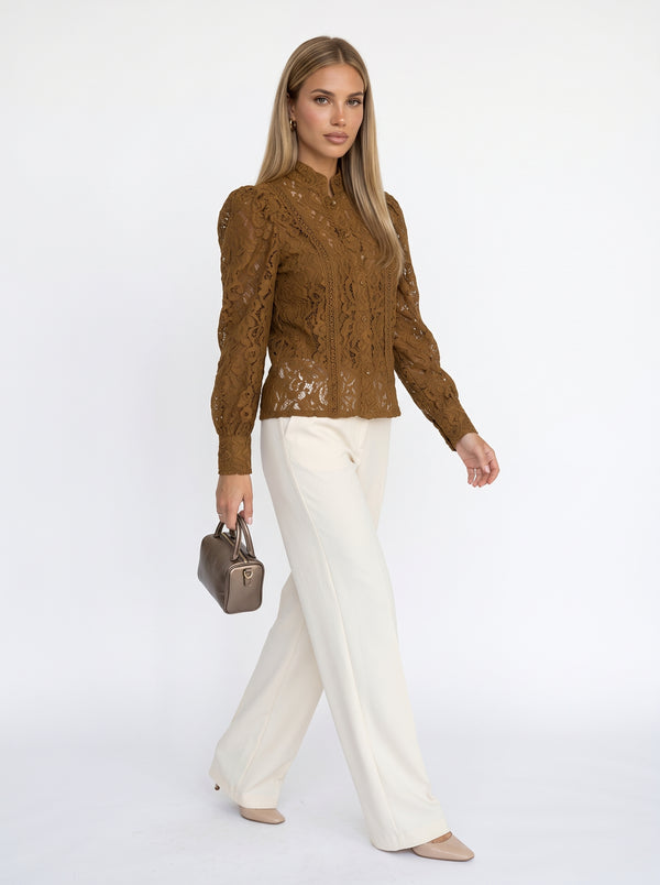 CARLA - chaqueta corta elegante de encaje