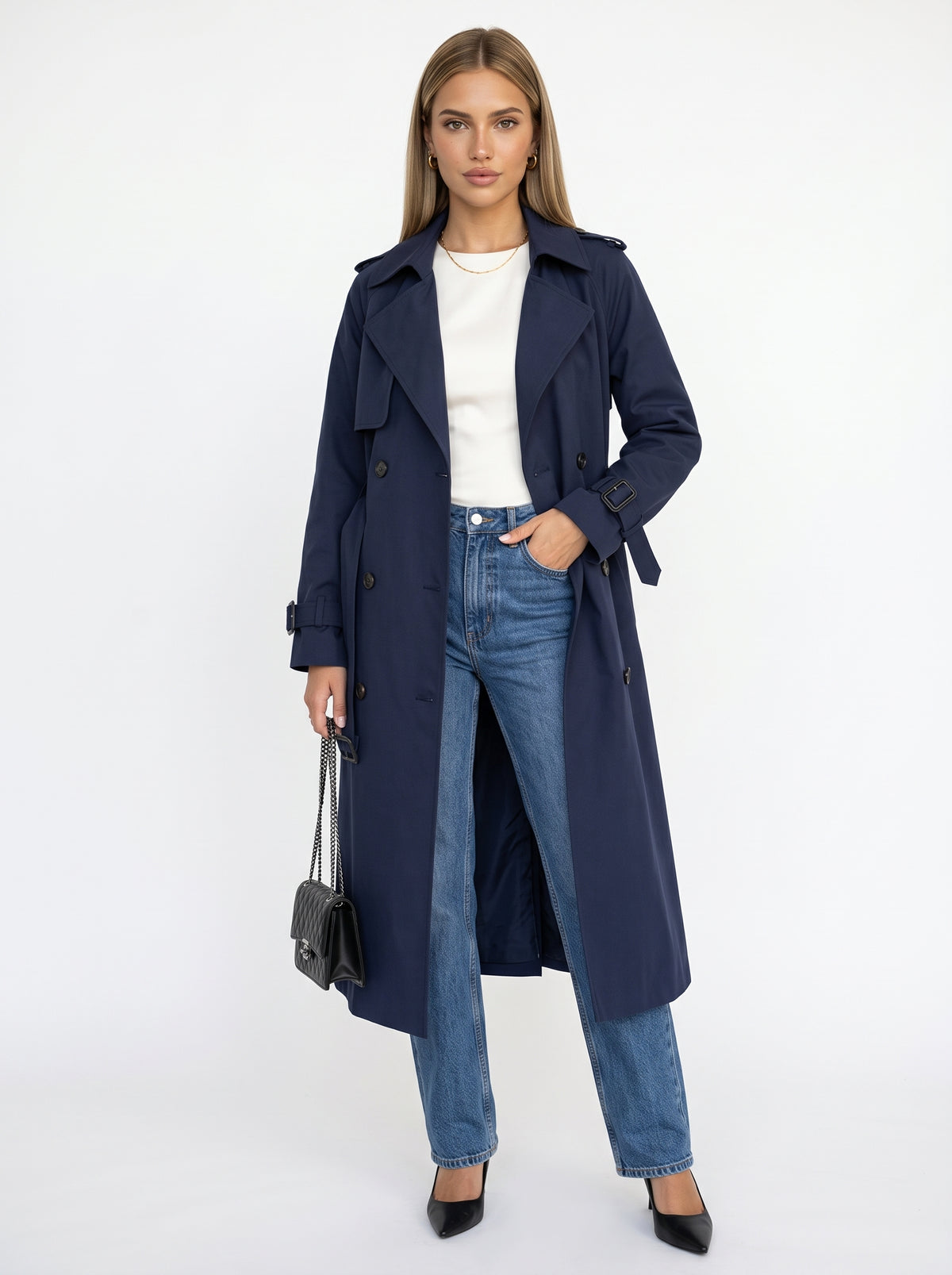 LUZ - eleganter Büro-Trenchcoat für den Herbst
