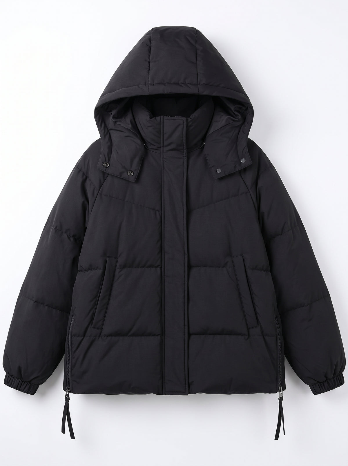 CAROLINE - Oversize-Steppmantel mit Kapuze